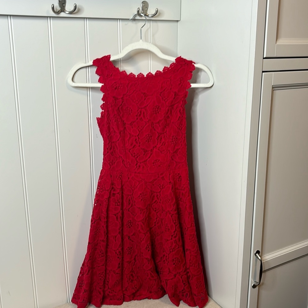 City Studio floral lace dress, size 1 (juniors)